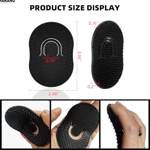 Soft 'N Style Pocket Palm Combs - Set of 6 Scalp Massager Brushes