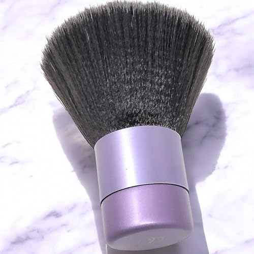 BevyGold Violet Large Kabuki Powder Brush - Ultra-Soft Face & Body Makeup Tool