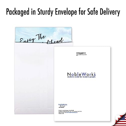 NobleWorks Jumbo Retirement Greeting Card - 8.5x11 Inch with Envelope