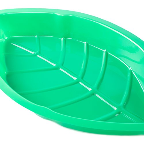 Palm Leaf Snack Trays - Reusable Party Plates (12 Pack)