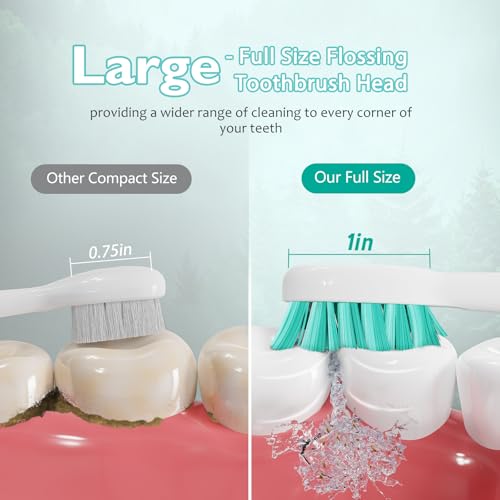 Replacement Toothbrush Heads for Waterpik Sonic Fusion 2.0 - 5 Pack