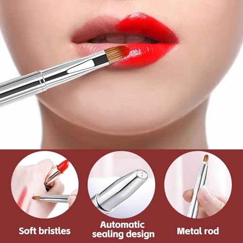 Dual Ended Retractable Lip Brush - Versatile Makeup Tool