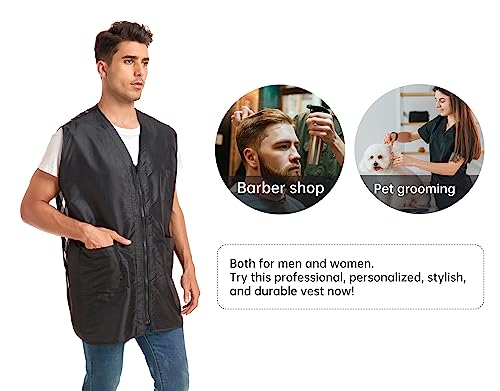 PERFEHAIR Professional Barber Vest - Lightweight, Water-Repellent Salon Apron