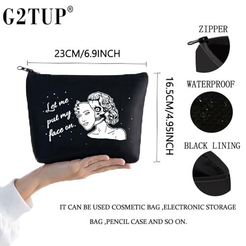 Zombie Girl Makeup Bag - Gothic Halloween Cosmetic Pouch Gift
