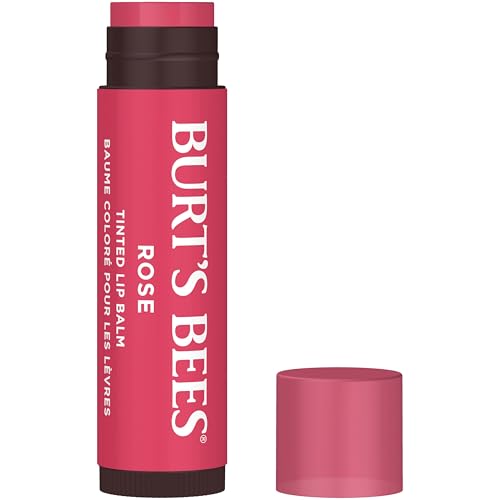 Burt's Bees Rose Tinted Lip Balm 1 Tube - Natural Hydrating Lip Care Duo