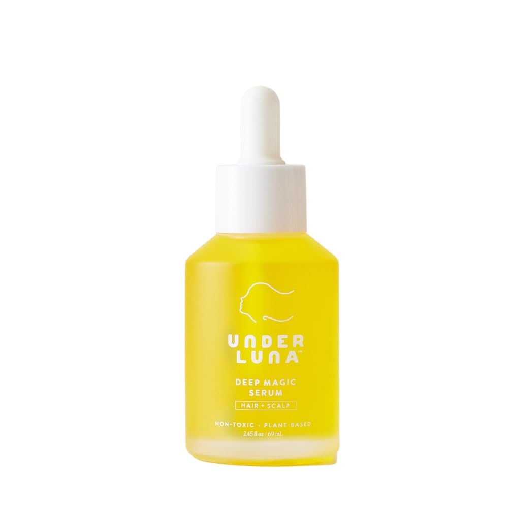 Deep Magic Hair & Scalp Serum - Leave-In Protectant for Frizz Control | Vegan, Silicone-Free, 2.45 fl oz