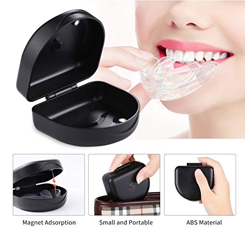 Orthodontic Retainer Case Set of 2 - Portable & Easy to Clean