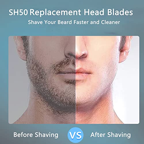 Gleway SH50 Replacement Heads 9 Pack for Philips Series 5000 Shavers