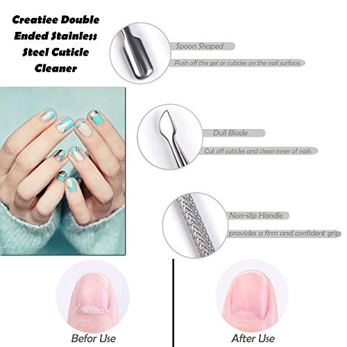10-Piece Stainless Steel Cuticle Pusher and Remover Set