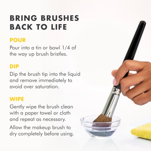 Cinema Secrets Makeup Brush Cleaner - 4 Fl Oz Rinse-Free Solution