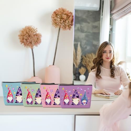 Cute Gnome Star Makeup Bag - 4 Pack Waterproof Cosmetic Bags