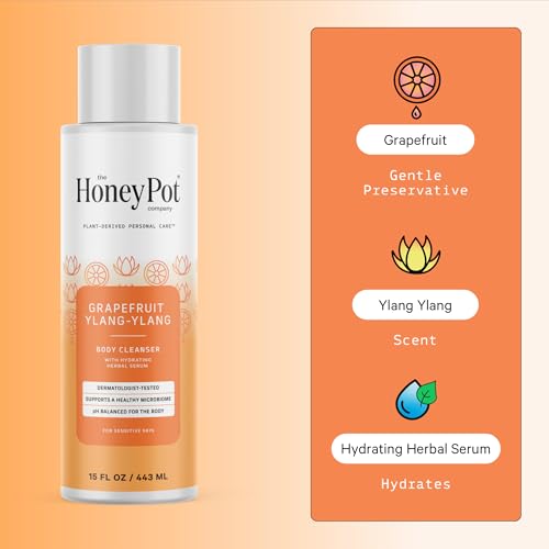 The Honey Pot Company - Body Wash for Women Grapefruit Ylang