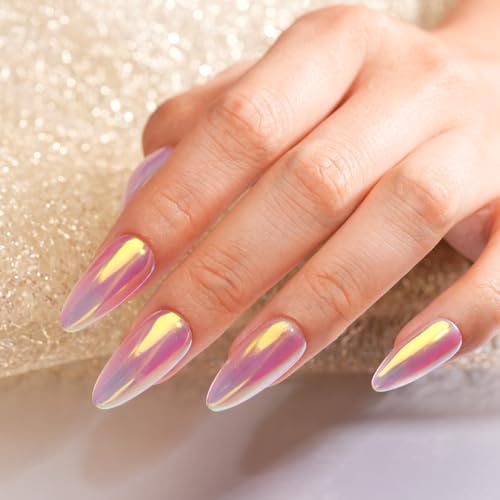 Pretty Diva Aurora Chrome Nail Powder - Iridescent Mermaid Glitter