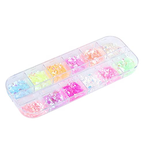 Iridescent Mermaid Nail Glitter Sequins for DIY Nail Art