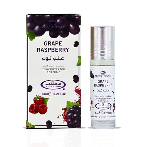 Al-Rehab Grape Raspberry Perfume Oil for Women - 6ML