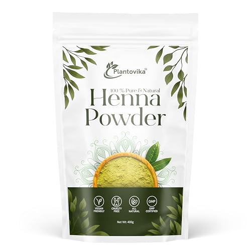 Pure Henna Powder for Hair Coloring - 14.11 oz | Plant-Based, No Chemicals