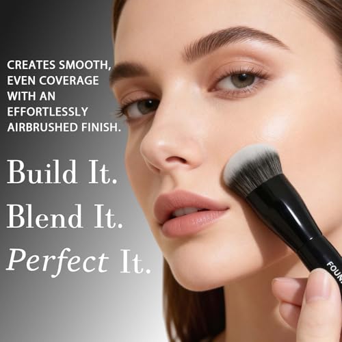 GlintMagic Foundation Brush - Streak-Free Finish for All Skin Types