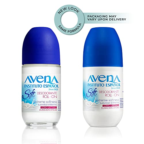 Avena Oatmeal Deodorant Roll-On, Alcohol-Free, 3-Pack, 2.5 Oz Each