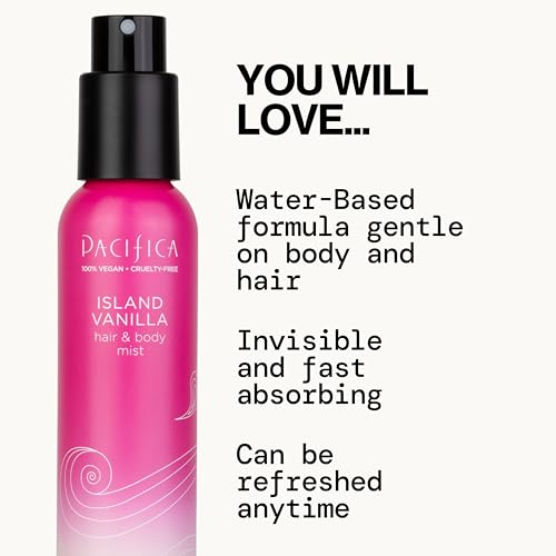 Pacifica Island Vanilla Body Mist & Perfume 5oz - Vegan, Cruelty-Free, Alcohol-Free