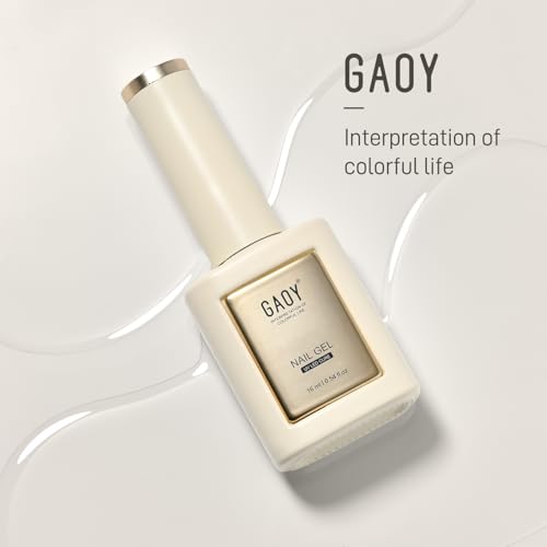 GAOY No Wipe Builder Top Coat Gel, 16ml High Gloss Nail Finish