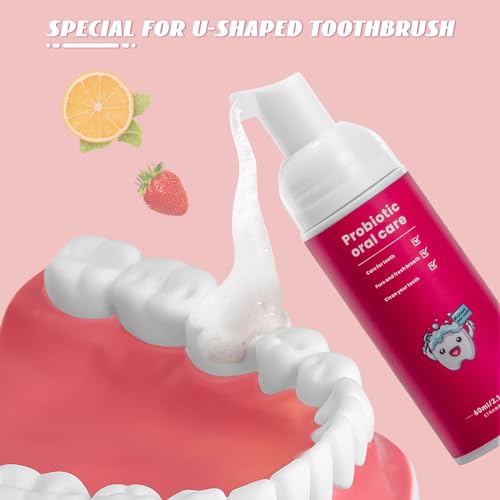 Fluoride Free Kids Toothpaste - 2 Pack Natural Strawberry Mint Foam