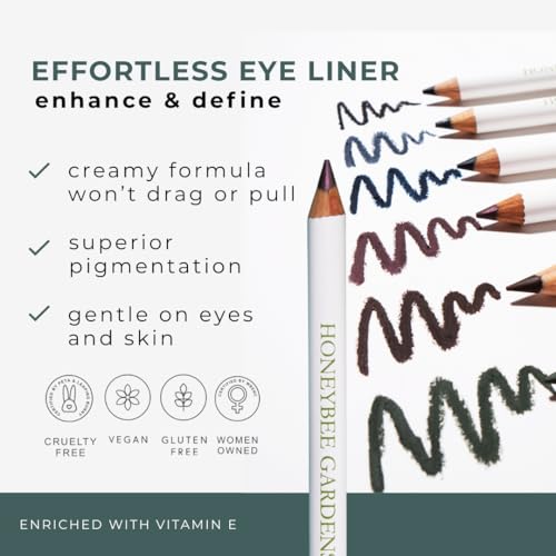 Honeybee Gardens Long-Wearing Eyeliner Pencil - Belgian Chocolate