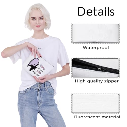 Duck Big Face Character Makeup Bag - Cute Cosmetic Pouch for Animal Lovers