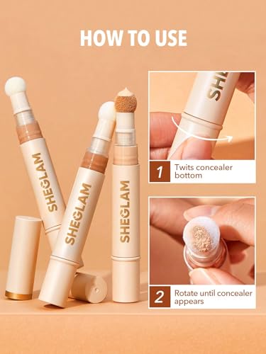 SHEGLAM Complexion Boost Concealer with Sponge Applicator - Chantilly