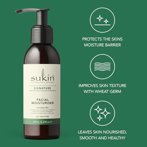 Sukin Signature Facial Moisturizer with Rosehip & Shea Butter, 4.23 Oz