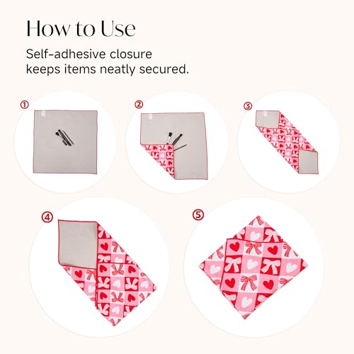 Stelle Self-Adhesive Magic Cloth Travel Pouch - 19.75" Lay Flat Organizer