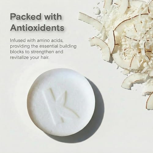Seek Bamboo Coconut Shampoo Bar - Hydrating Solid Shampoo for Dry Hair