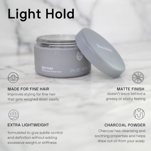 Black Wolf Light Hold Hair Styling Paste for Men - 3 Oz