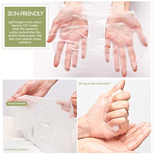 100Pcs Compressed Facial Mask Sheets for DIY Skin Care - Natural Cotton, Gentle & Hypoallergenic