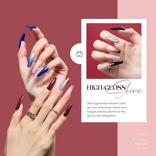 Beetles Gel Nail Polish Set - 23 Pcs Glitter & Matte Colors