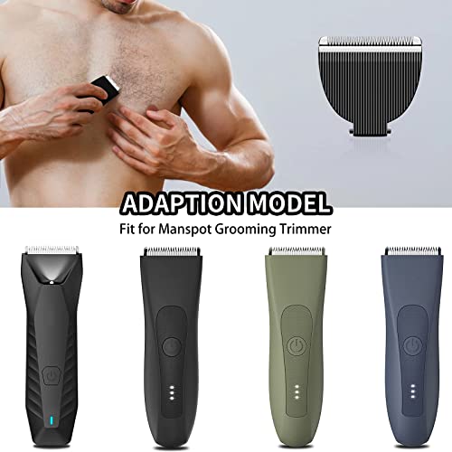 2-Pack Ceramic Replacement Blades for Manspot Body Trimmer - Wusuker