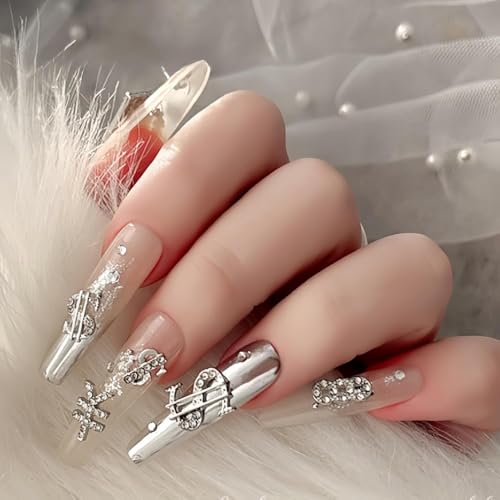 BLGTGH Asd-32 Money Nail Charms 3D Metal Alloy Dollar Sign Nail Art Gems Silver Gold 36Pcs