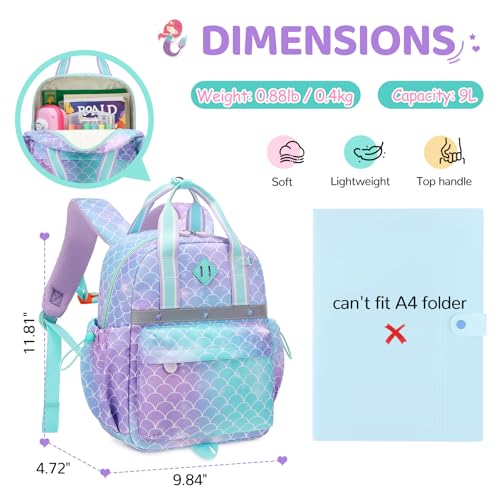 Toddler Backpack for Girls - Ergonomic Diaper Daycare Bag