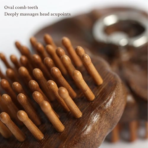 Sanlusan Bamboo Scalp Massage Brush - Eco-Friendly Detangling Hair Comb