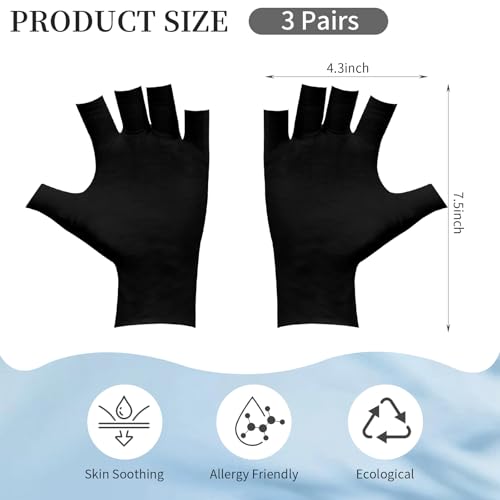 Fingerless Cotton Gloves for Moisturizing & Skincare | Touchscreen-Friendly