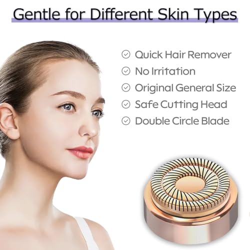 Generation 2 Replacement Heads for Flawless Facial Hair Remover Replacement Head,Suitable for Flawless Replacement Heads Gen 2 for Flawless Facial Hair Remover for Women,As Seen On TV.(4 Pack)