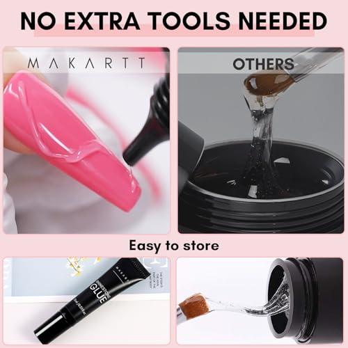 Makartt 15ml UV Rhinestone Glue Gel for Nail Art and Gems