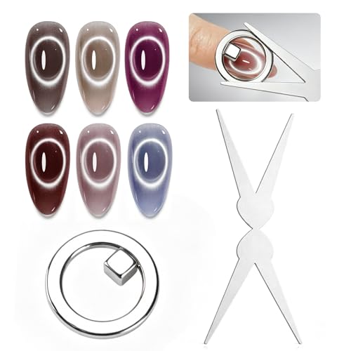 JODSONE Cat Eye Magnet Ring for Nail Art - Halo & Black Hole Effects