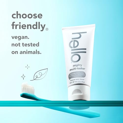 Hello 8-in-1 Multi-Tasker Fluoride Toothpaste Mint 2 Pack, 4 oz