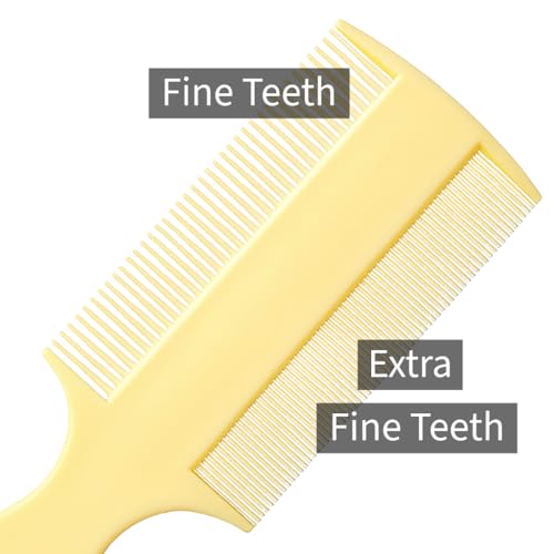 Vakly Fine Tooth Comb Set - Double-Sided Baby Grooming 3 Pack