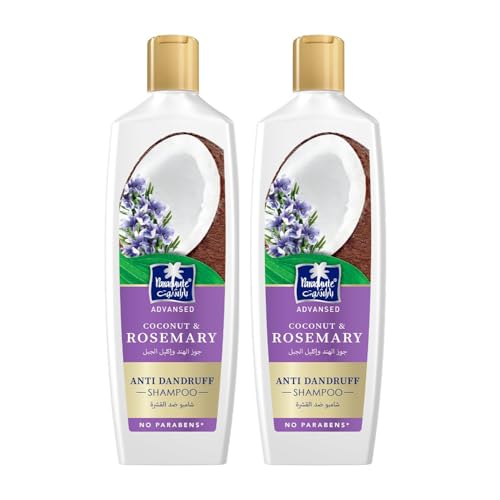 Parachute Advansed Rosemary Anti-Dandruff Shampoo 11.5 Fl Oz x2 with Coconut - Nourishing Hair & Scalp Detox