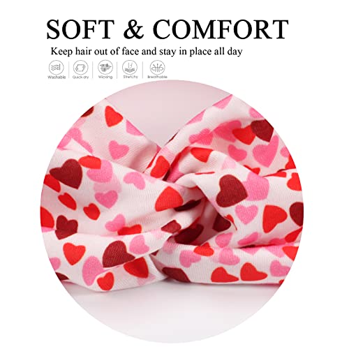 Twinfree 6pcs Romantic Lips Style Knotted Headbands Set - Color 1