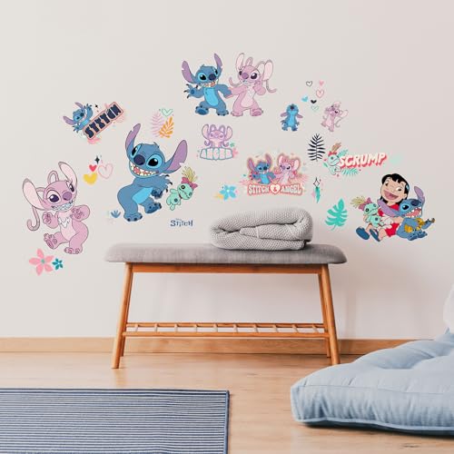 Disney Lilo and Stitch Wall Decals Set - Peel and Stick 27 Pieces