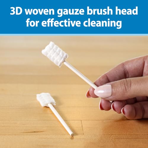 Dr. Brown's Baby Oral Cleaners - Soft Disposable Gauze Brush, 60 Count