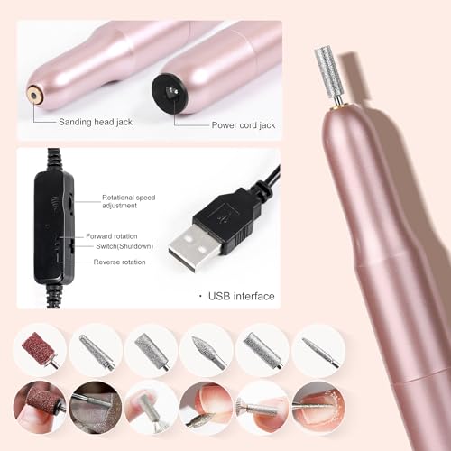 Major Dijit Gel Nail Extension Kit with UV Lamp, Drill, and 500 Almond Tips
