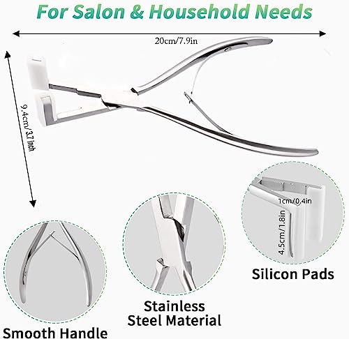 Hair Extension Tools Kit with Pliers & Tape Tabs, Professional Tape-In Sealer